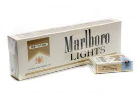 Carton box of Marlboro lights